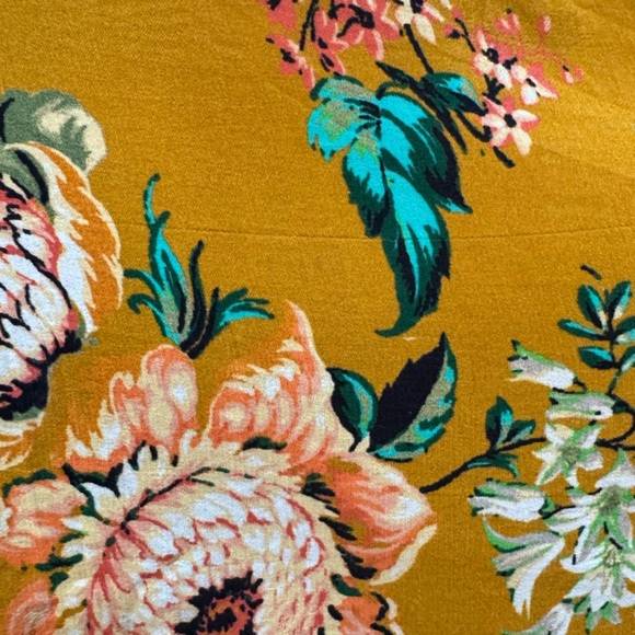 Anthropologie Printed V-Neck Maxi Dress Women's 4 Bohemian Floral Kimono Sleeve - Picture 15 of 16